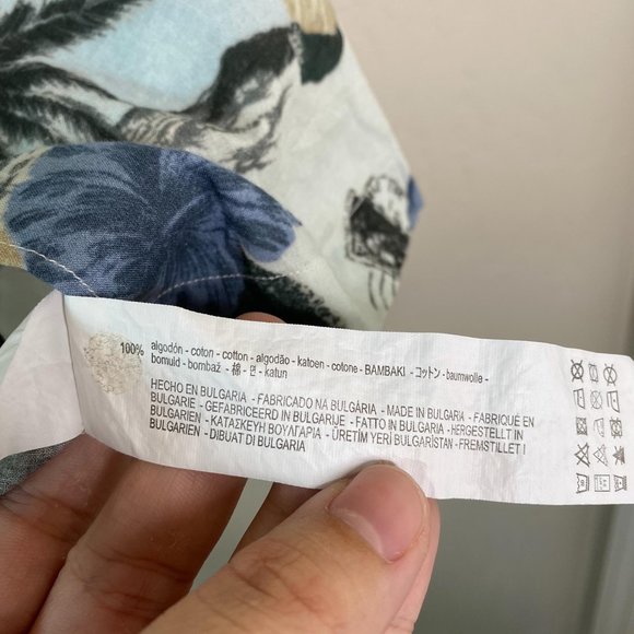 Zara Man Hawaiian Relaxed Fit Dress Shirt - Picture 5 of 8